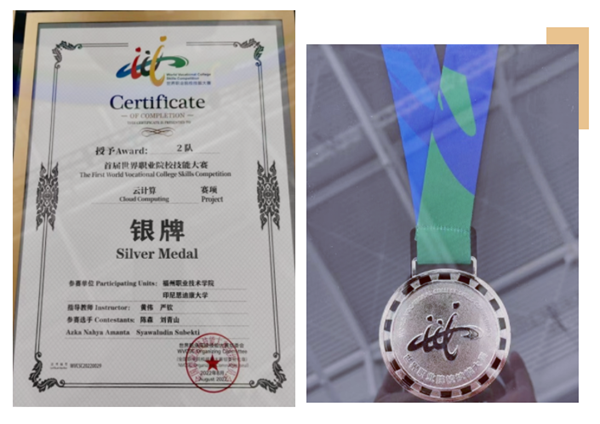 福州职业技术学院获首届世界职业院校技能大赛云计算赛项银牌